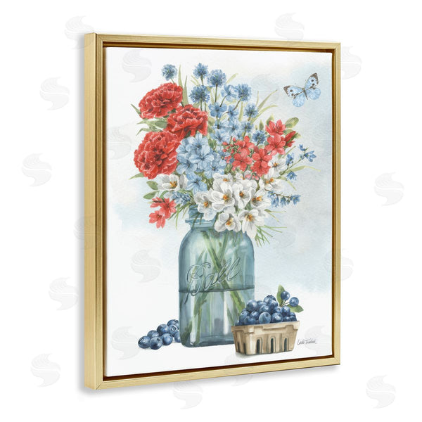 Stupell Industries Leslie Trimbach | Country Blossoms & Blueberries