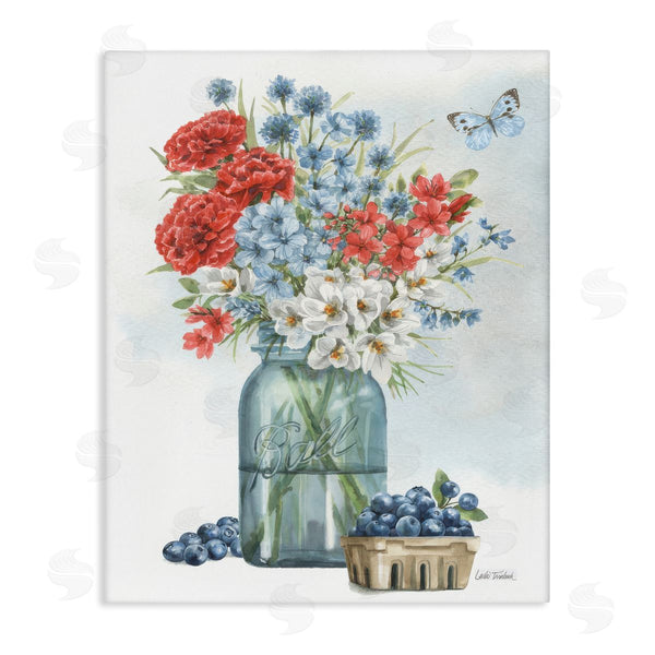 stupell industries Leslie Trimbach | Country Blossoms & Blueberries