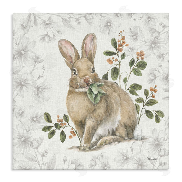 stupell industries Leslie Trimbach | Floral Garden Bunny