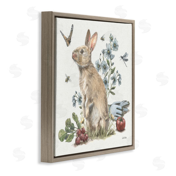 Stupell Industries Leslie Trimbach | Garden Patch Bunny