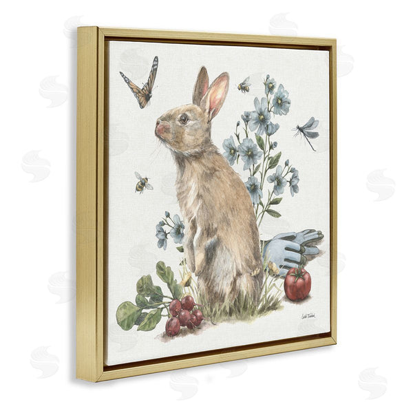 Stupell Industries Leslie Trimbach | Garden Patch Bunny