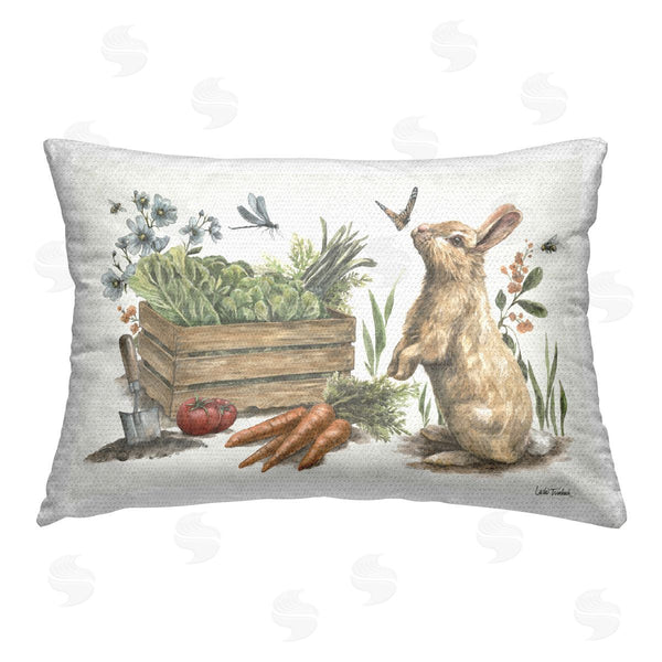 Stupell Industries Leslie Trimbach | Gardening Bunny Scene