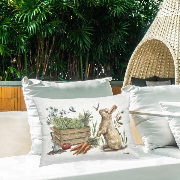 Stupell Industries Leslie Trimbach | Gardening Bunny Scene