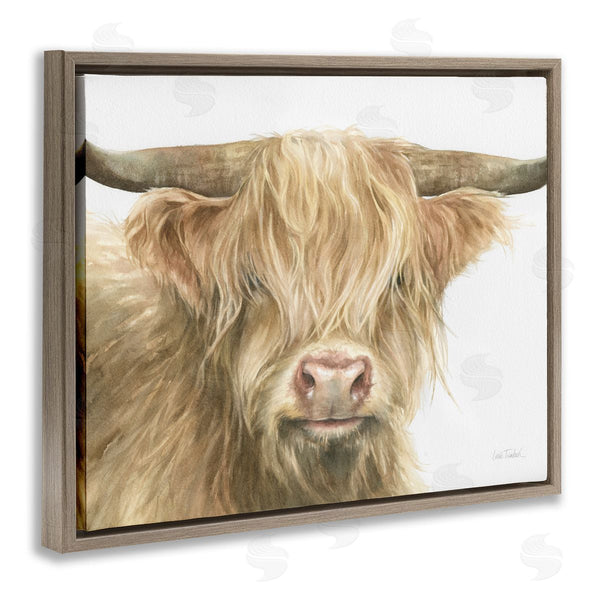 Stupell Industries Leslie Trimbach | Longhorn Cattle Painting