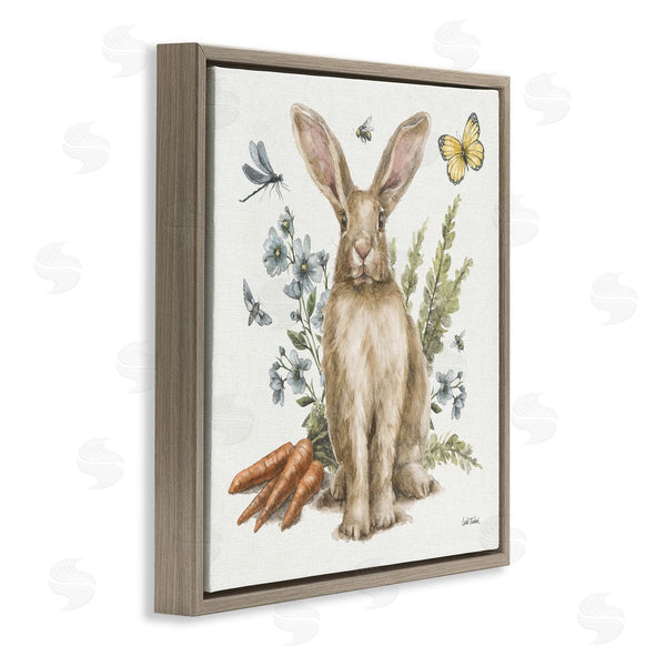 Stupell Industries Leslie Trimbach | Rabbit And Garden Patch