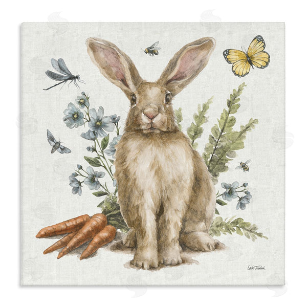 stupell industries Leslie Trimbach | Rabbit and Garden Patch