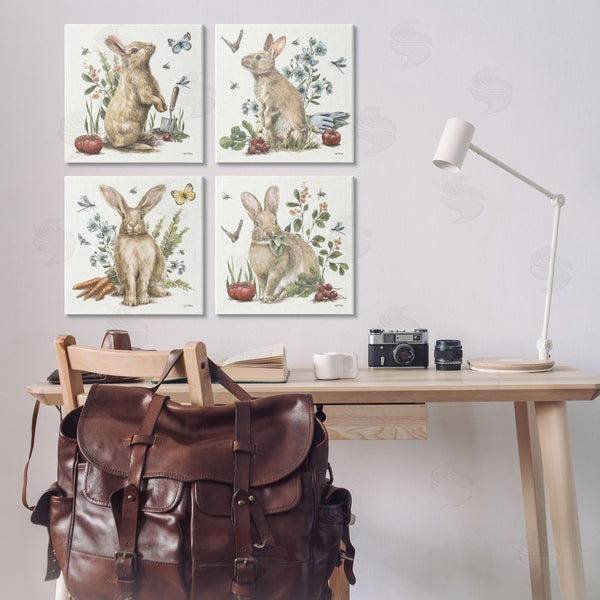 Stupell Industries Leslie Trimbach | Spring Woodland Rabbits Wall Art