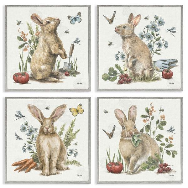 Stupell Industries Leslie Trimbach | Spring Woodland Rabbits Wall Art
