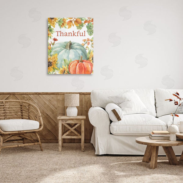 Stupell Industries Leslie Trimbach | Thankful With Fall Harvest Wall Art