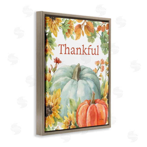 Stupell Industries Leslie Trimbach | Thankful With Fall Harvest Wall Art