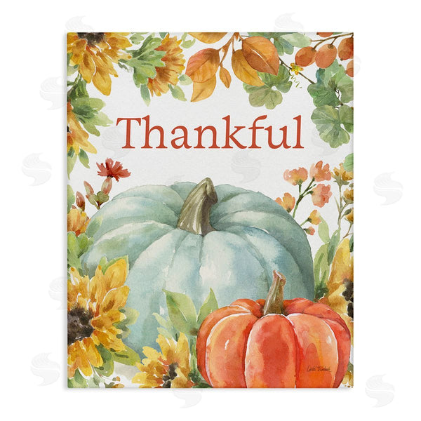 stupell industries Leslie Trimbach | Thankful with Fall Harvest Wall Art