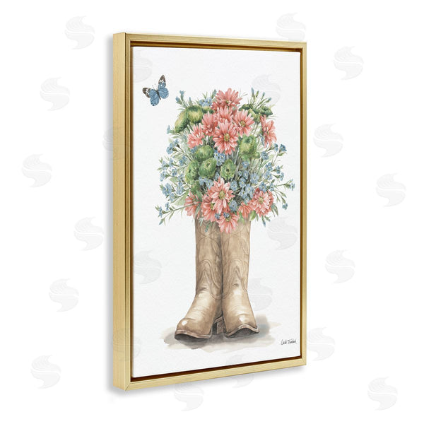 Stupell Industries Leslie Trimbach | Western Wildflower Boots