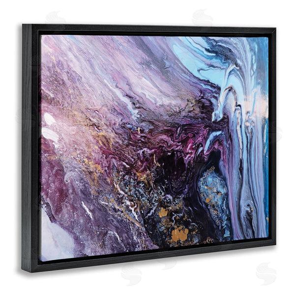Stupell Industries Leticia Herrera | Abstract Liquid Purple Blue Wall Art