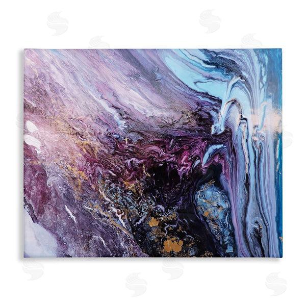 stupell industries Leticia Herrera | Abstract Liquid Purple Blue Wall Art