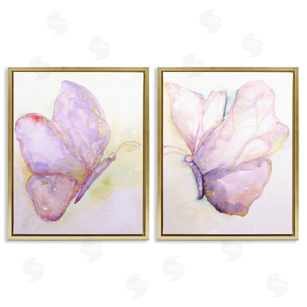 Stupell Industries Leticia Herrera | Girls Glam Butterfly Wings