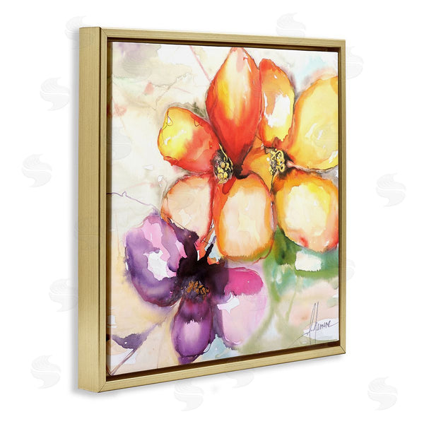 Stupell Industries Leticia Herrera | Warm Abstract Orange Flowers