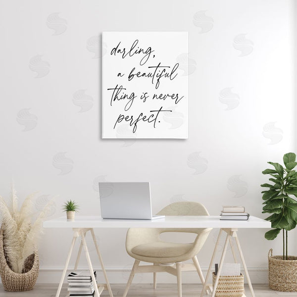Stupell Industries Lettered And Lined | A Beautiful Thing Is Never Perfect Wall Art
