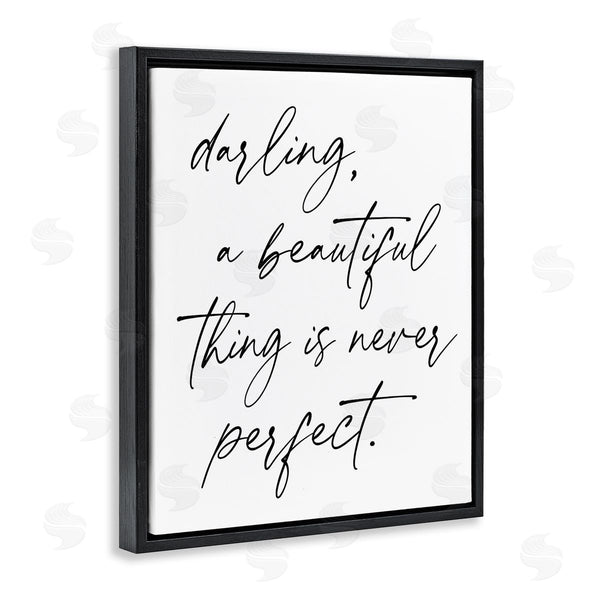 Stupell Industries Lettered And Lined | A Beautiful Thing Is Never Perfect Wall Art