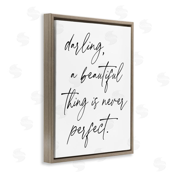 Stupell Industries Lettered And Lined | A Beautiful Thing Is Never Perfect Wall Art