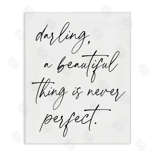 stupell industries Lettered and Lined | A Beautiful Thing Is Never Perfect Wall Art