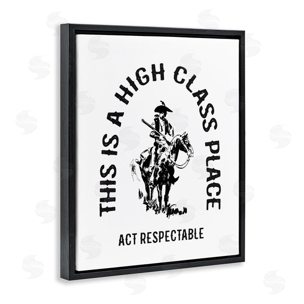 Stupell Industries Lettered And Lined | Act Respectable Cowboy