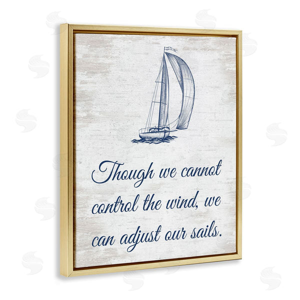 Stupell Industries Lettered And Lined | Adjust Our Sails