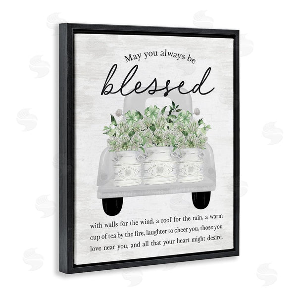 Stupell Industries Lettered And Lined | Always Be Blessed Proverb Wall Art