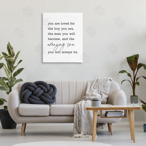 Stupell Industries Lettered And Lined | Amazing Son Sentiment Wall Art