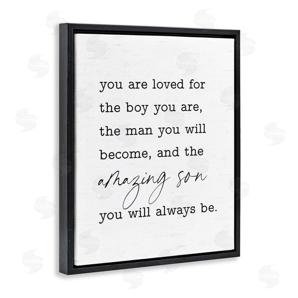 Stupell Industries Lettered And Lined | Amazing Son Sentiment Wall Art