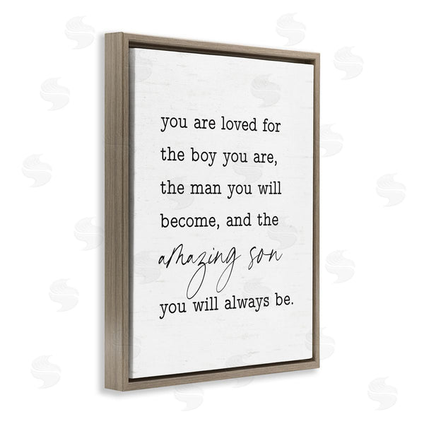 Stupell Industries Lettered And Lined | Amazing Son Sentiment Wall Art