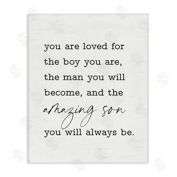 stupell industries Lettered and Lined | Amazing Son Sentiment Wall Art