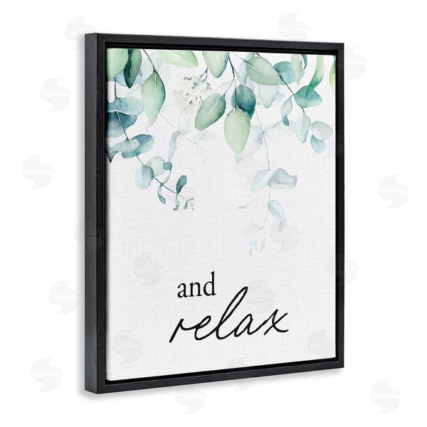 Stupell Industries Lettered And Lined | And Relax Minimal Herbs Wall Art