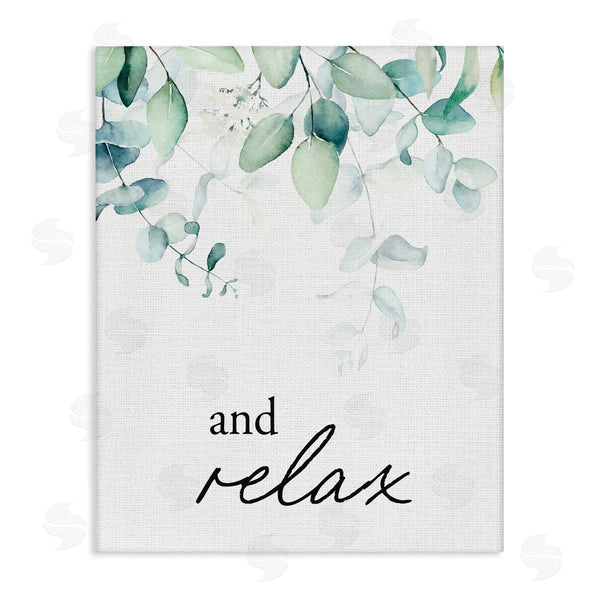 stupell industries Lettered and Lined | And Relax Minimal Herbs Wall Art