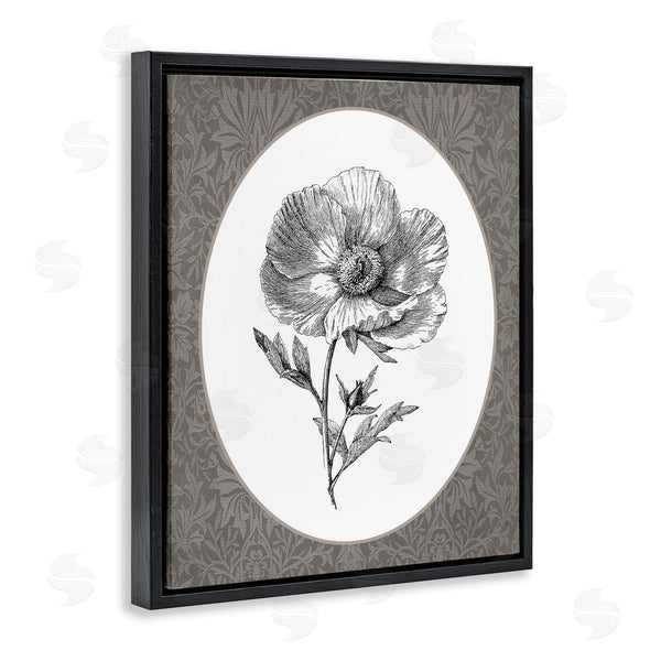 Stupell Industries Lettered And Lined | Anemone Sprig Vignette