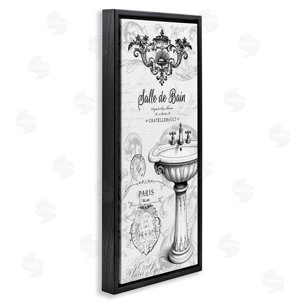 Stupell Industries Lettered And Lined | Antique Bathroom Sink