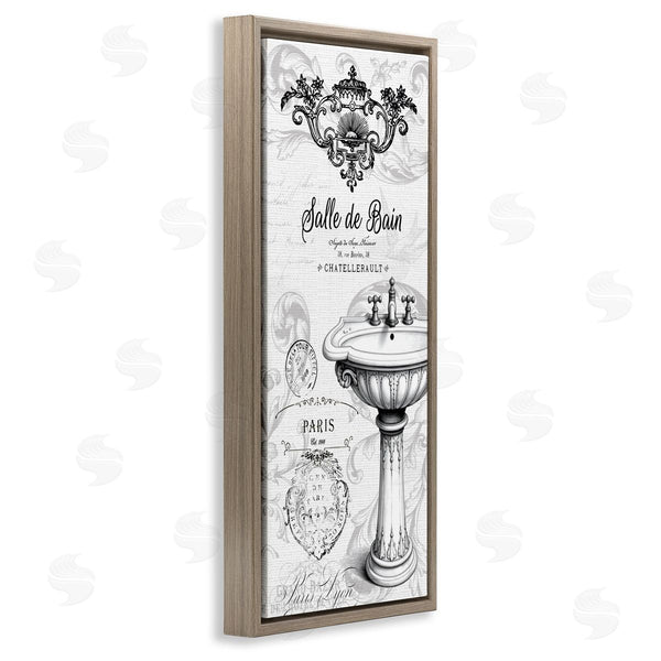 Stupell Industries Lettered And Lined | Antique Bathroom Sink