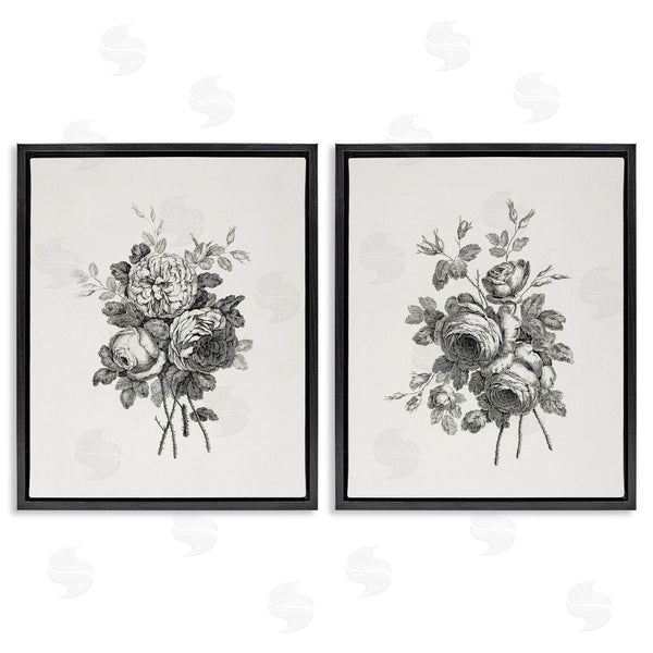 Stupell Industries Lettered And Lined | Antique Bundles Of Flowers