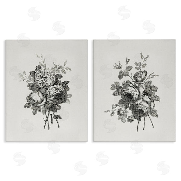 stupell industries Lettered and Lined | Antique Bundles of Flowers