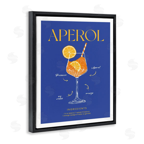 Stupell Industries Lettered And Lined | Aperol Cocktail Recipe