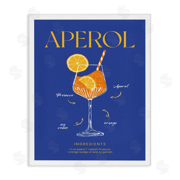 stupell industries Lettered and Lined | Aperol Cocktail Recipe