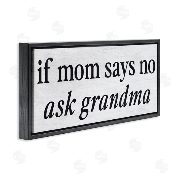 Stupell Industries Lettered And Lined | Ask Grandma Family Phrase