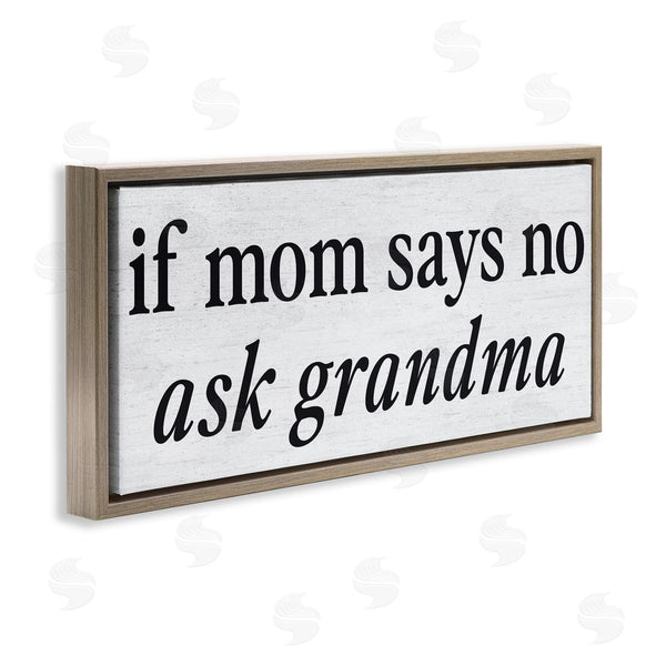 Stupell Industries Lettered And Lined | Ask Grandma Family Phrase
