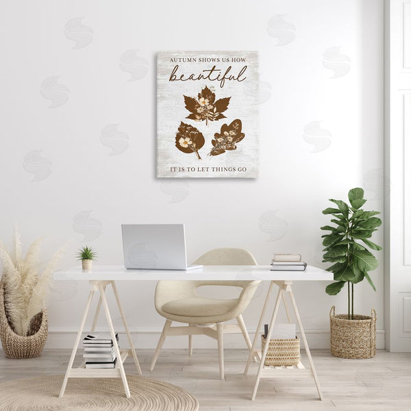 Stupell Industries Lettered And Lined | Autumnal Beauty Phrase Wall Art