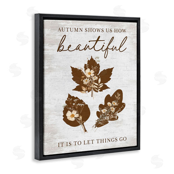 Stupell Industries Lettered And Lined | Autumnal Beauty Phrase Wall Art