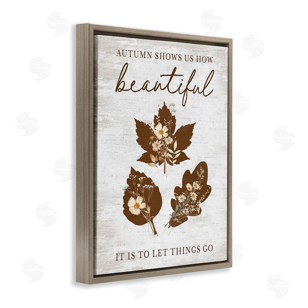 Stupell Industries Lettered And Lined | Autumnal Beauty Phrase Wall Art