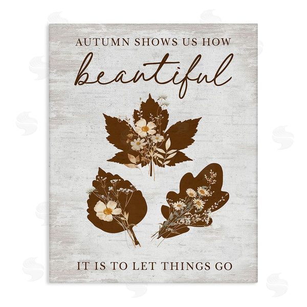 stupell industries Lettered and Lined | Autumnal Beauty Phrase Wall Art
