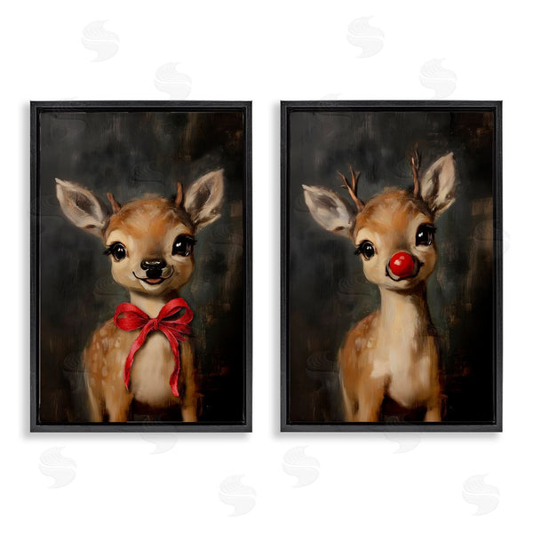 Stupell Industries Lettered And Lined | Baby Reindeer Characters