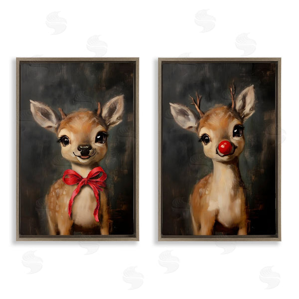 Stupell Industries Lettered And Lined | Baby Reindeer Characters