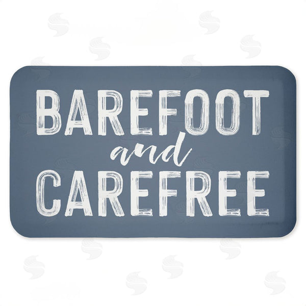 stupell industries Lettered and Lined | Barefoot and Carefree Summertime Anti-Fatigue Mat