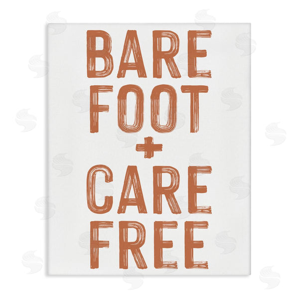 stupell industries Lettered and Lined | Barefoot Carefree Summer Sentiment Wall Art
